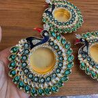 Peacock Festive Diya (1pc)