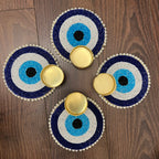 Evil Eye T-Light Diya - (Set of 2)
