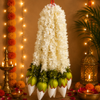 Bourgons de lotus colorés suspendus de 45 cm - Blanc