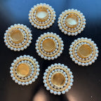 Double Pearl T-Light Diya (Set of 2)