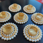Double Pearl T-Light Diya (Set of 2)