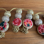 Toran réversible à perles de 100 cm - Rose et Patola
