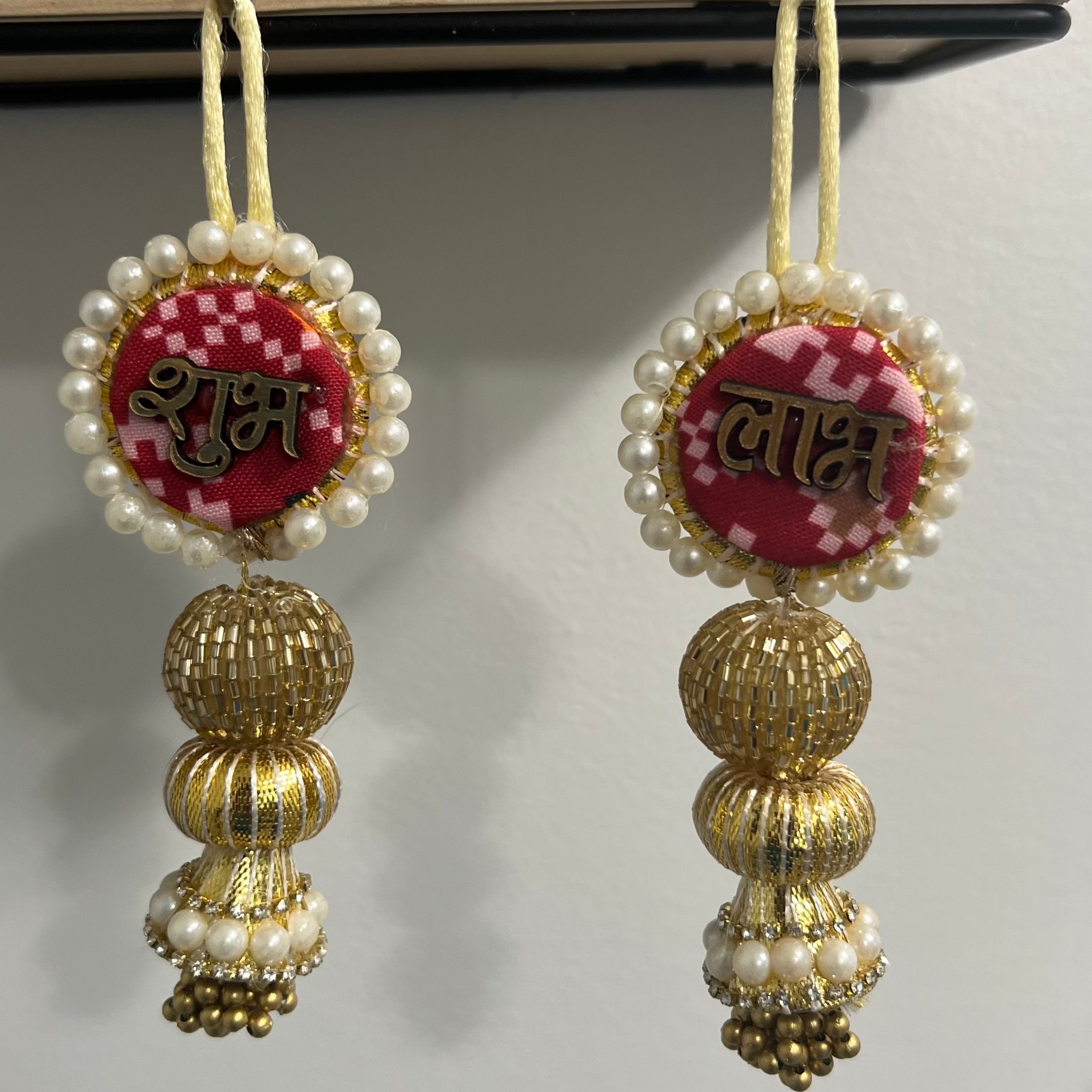 Décoration à suspendre Shubh Labh - Rouge