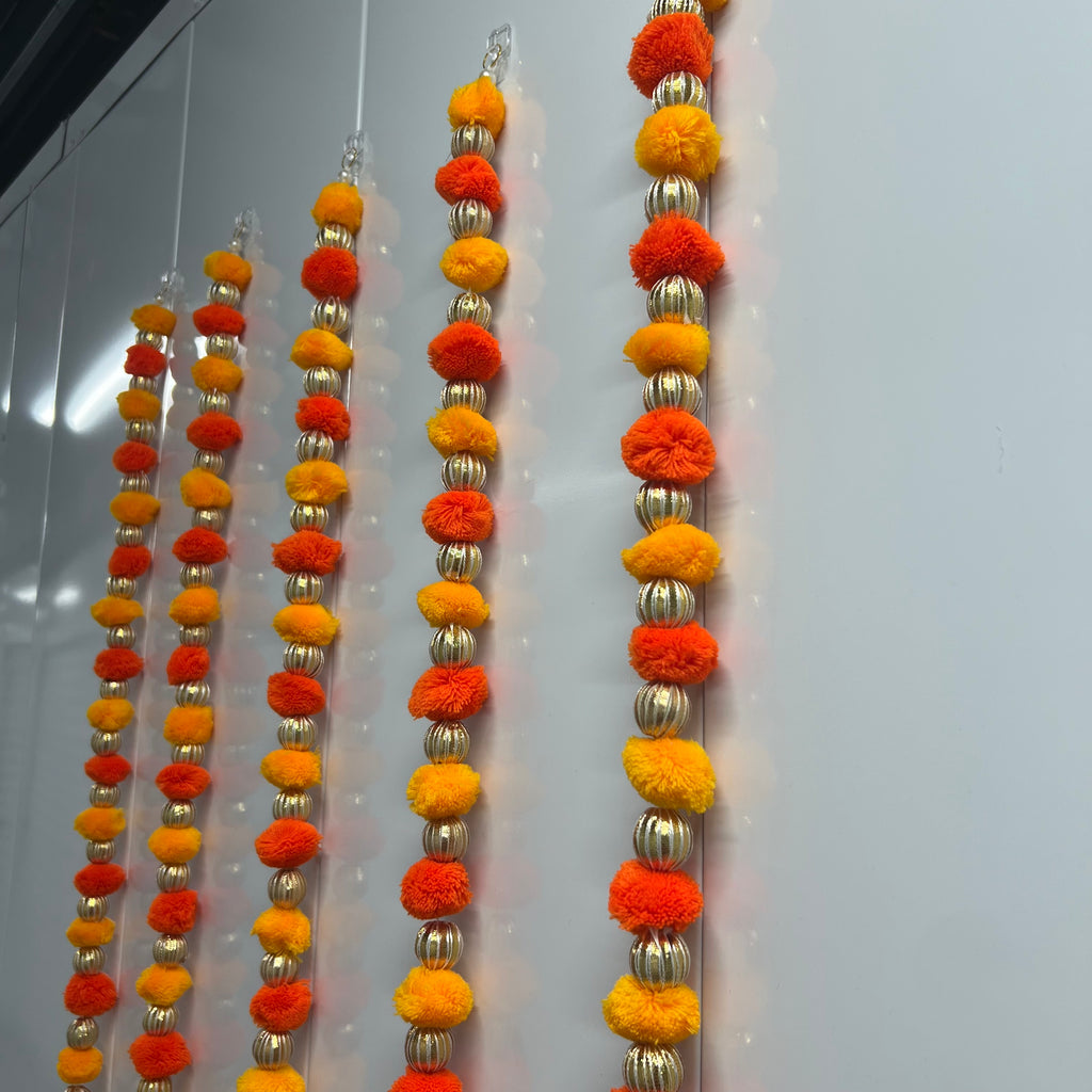 Pom Pom Latkan - Jaune/Orange