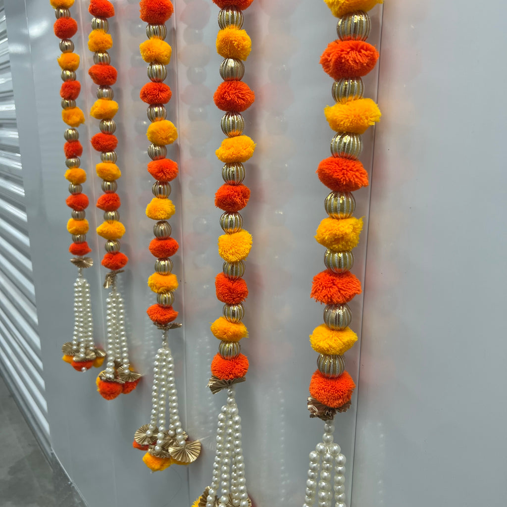 Pom Pom Latkan - Jaune/Orange