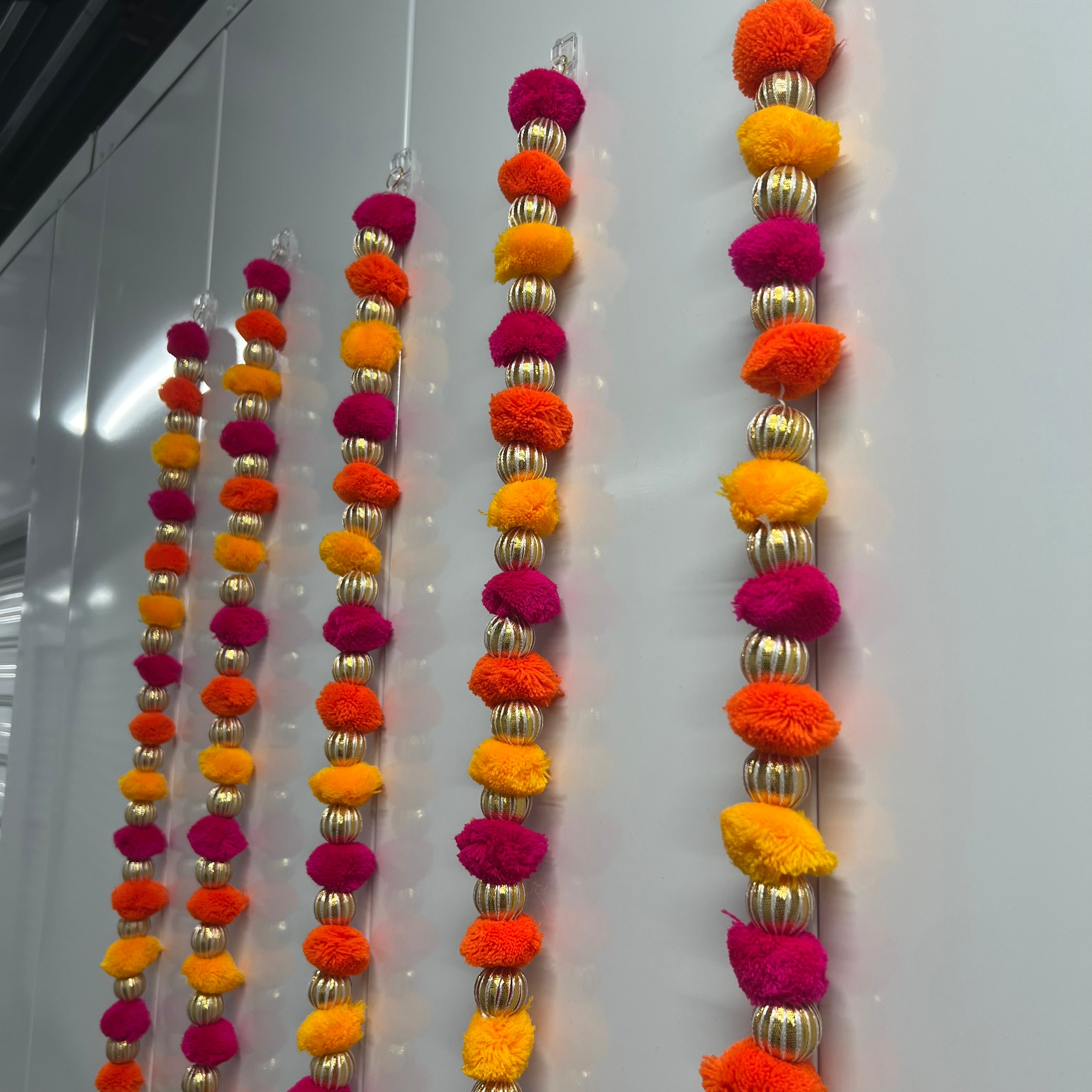 Pompon Latkan - Jaune/Orange/Rose