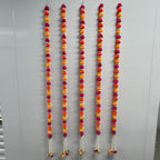 Pompon Latkan - Jaune/Orange/Rose