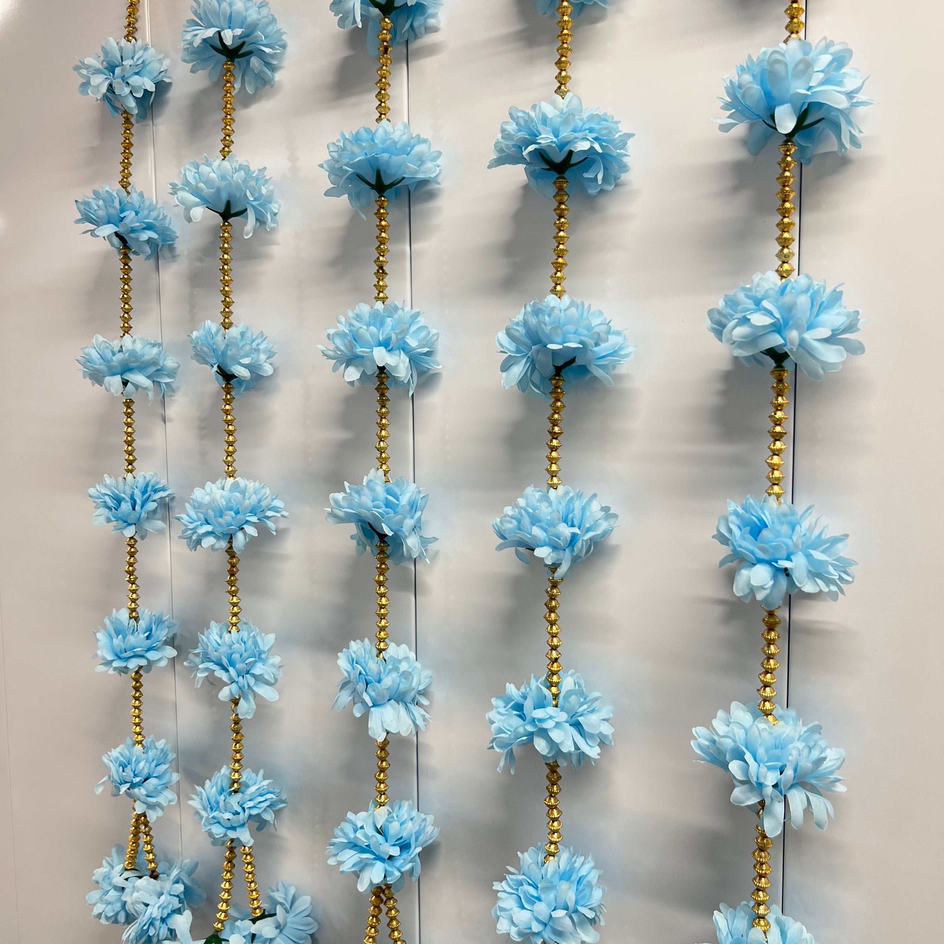 3,5 pieds de fleurs œillets suspendues - bleu