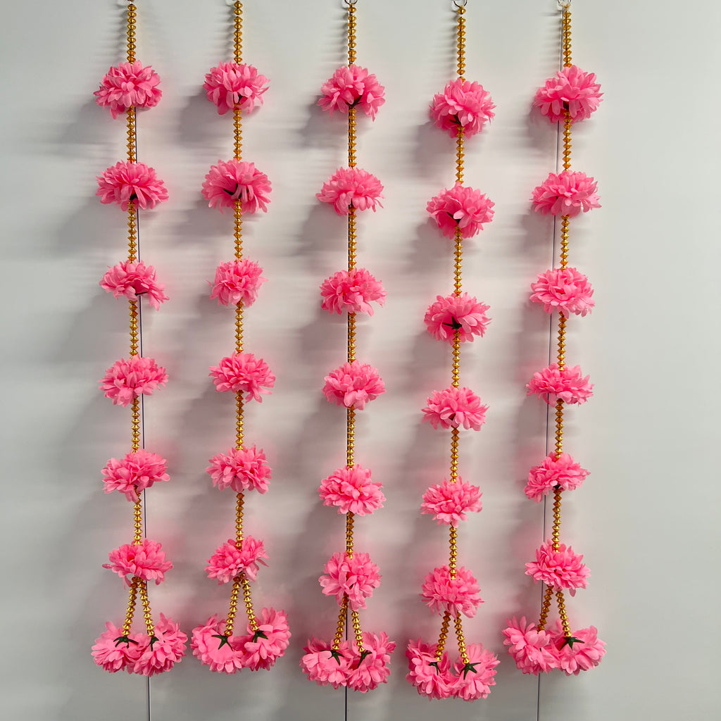 3,5 pi de suspension de fleurs œillets - Rose