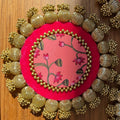 Patola - Pichwai Placemat (8 Inch) - Pink