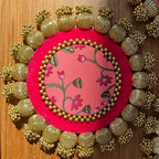 Napperon Patola - Pichwai (20 cm) - Rose