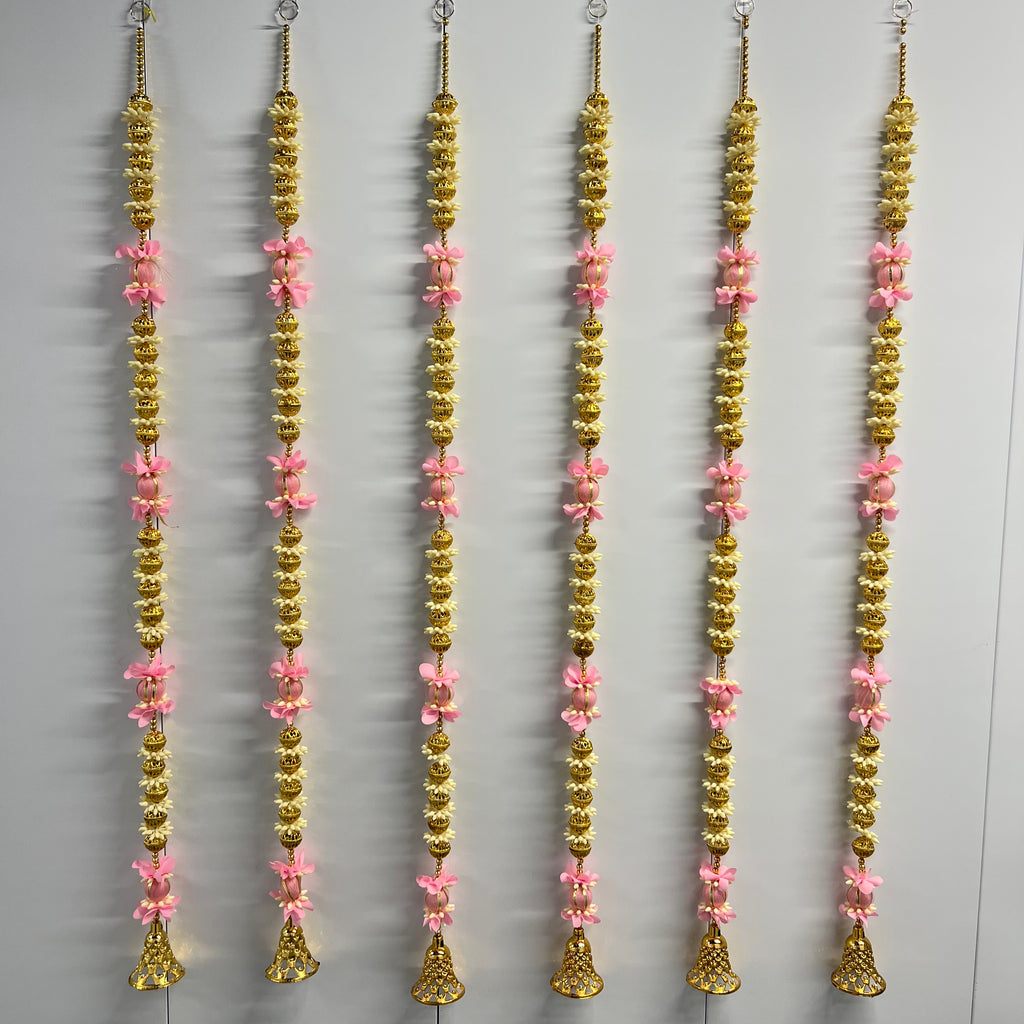 Guirlande lumineuse de 1,07 m à boules rose clair