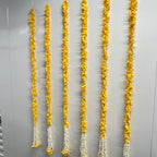 4 ft Floral Hanging - Yellow (Set of 2)