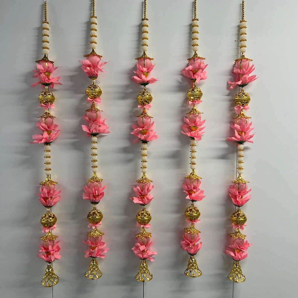 Guirlande lumineuse 3 pi à grandes boules de couleur de qualité supérieure - Rose