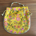 Floral Potli - Yellow