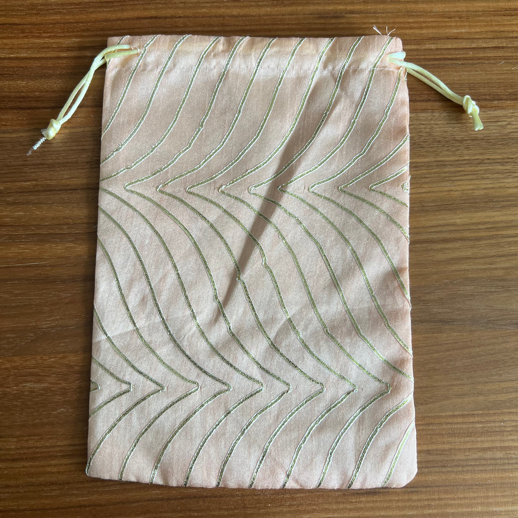 Stripe Potli - Beige