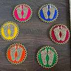 Kundan Laxmi Charan Mat - Green