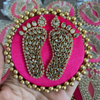 Kundan Laxmi Charan Mat - Pink