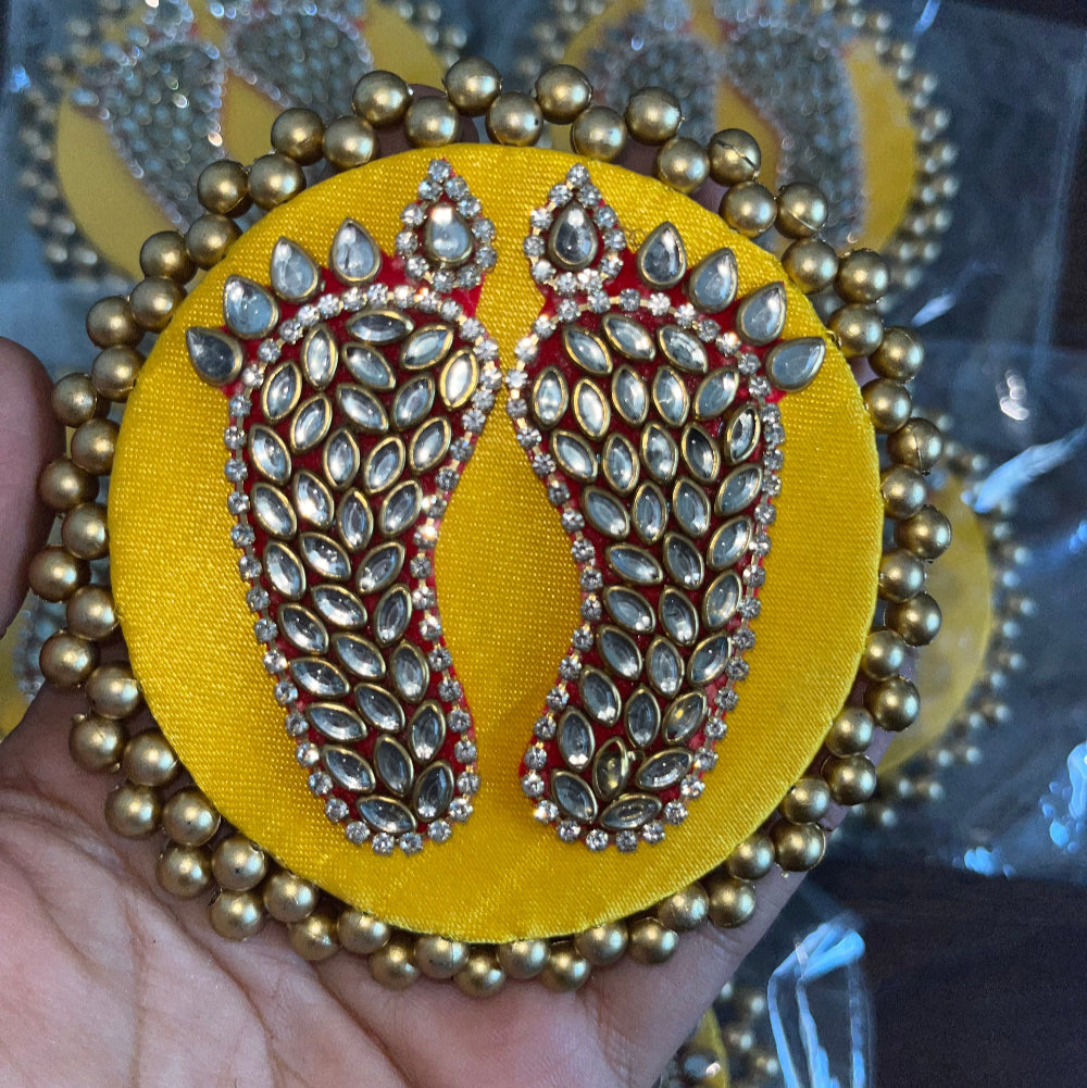 Kundan Laxmi Charan Mat - Yellow