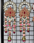 Shubh Labh Pearl Lotus Hangings