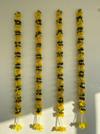 3ft Yellow Floral Hanging (Set of 2)