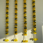 3ft Yellow Floral Hanging (Set of 2)