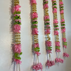 3ft Peony with white mogra floral hanging