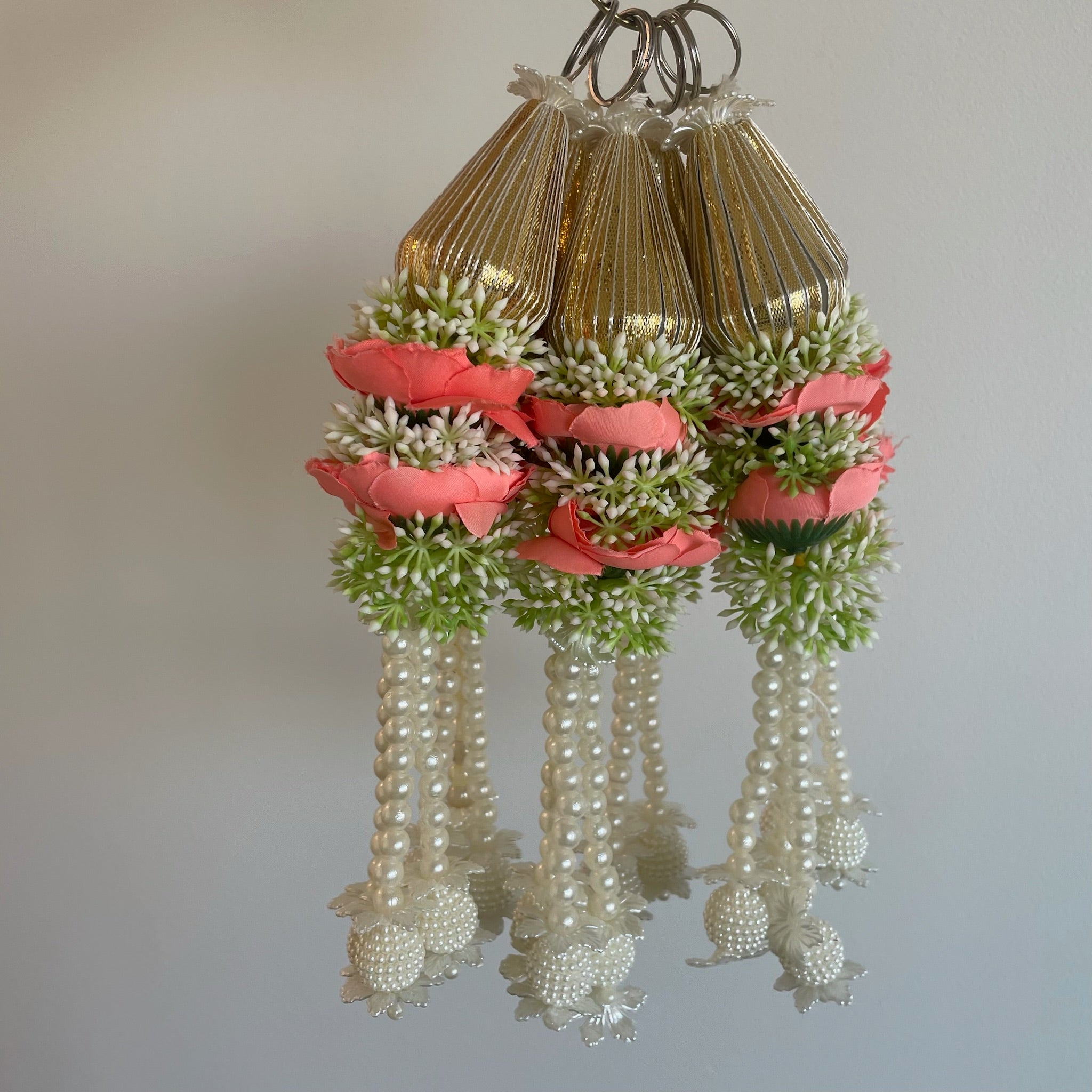 1 Ft Triangle Bead Peony Hanging
