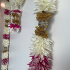 5ft White and Pink Flower Toran (M Toran)
