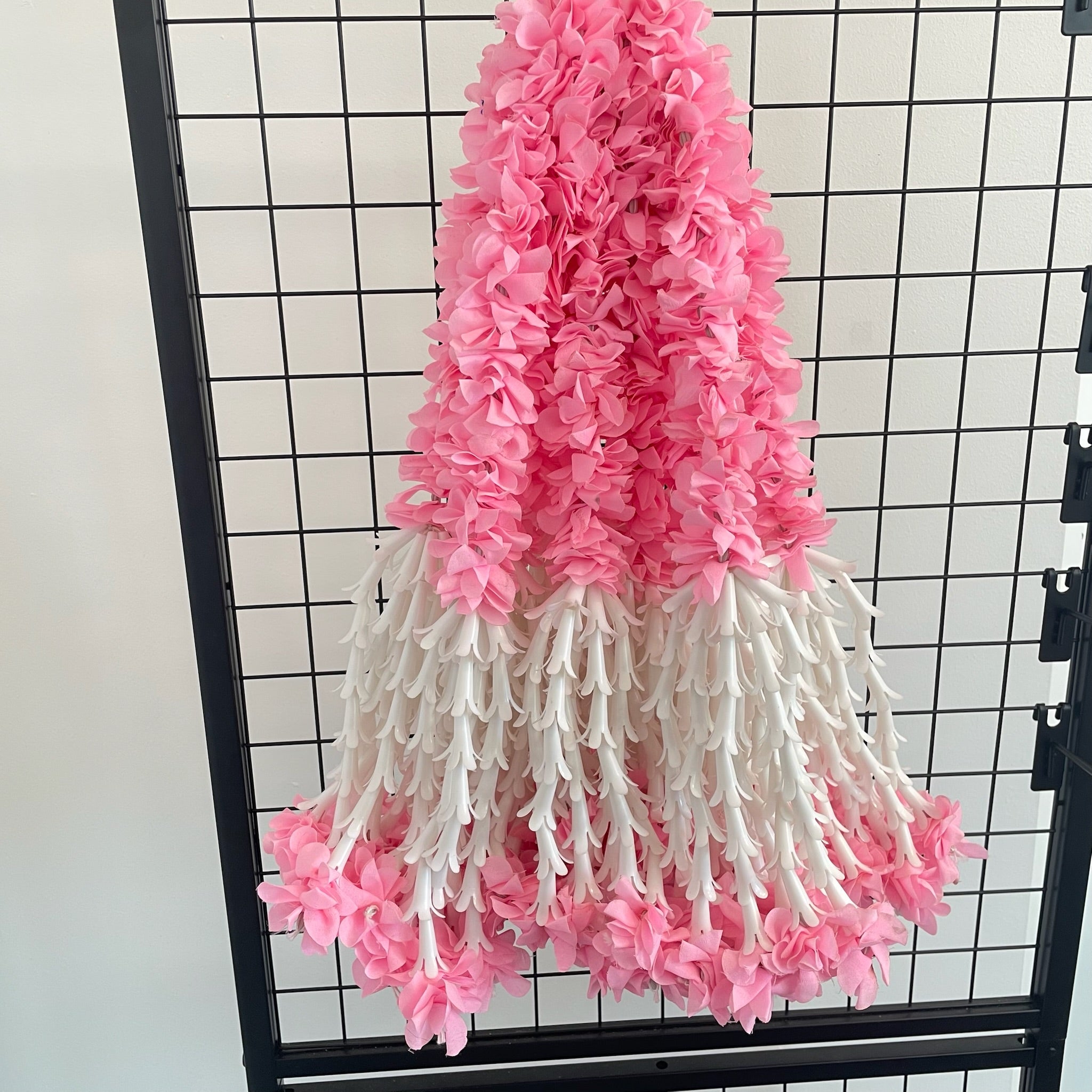 1.5ft Half Light Pink+white flower hanging