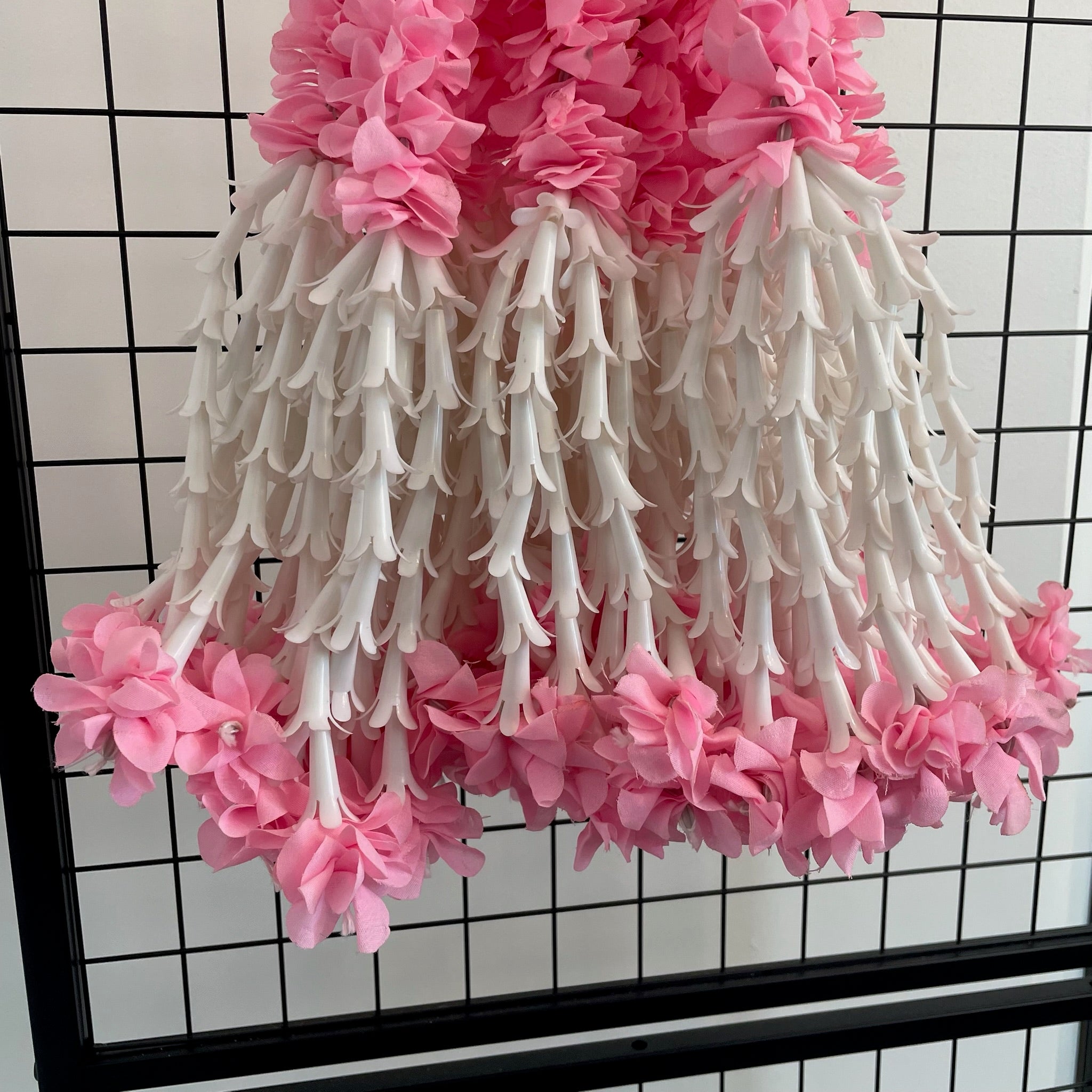 1.5ft Half Light Pink+white flower hanging