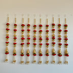2ft 5 peony matt gota bead string