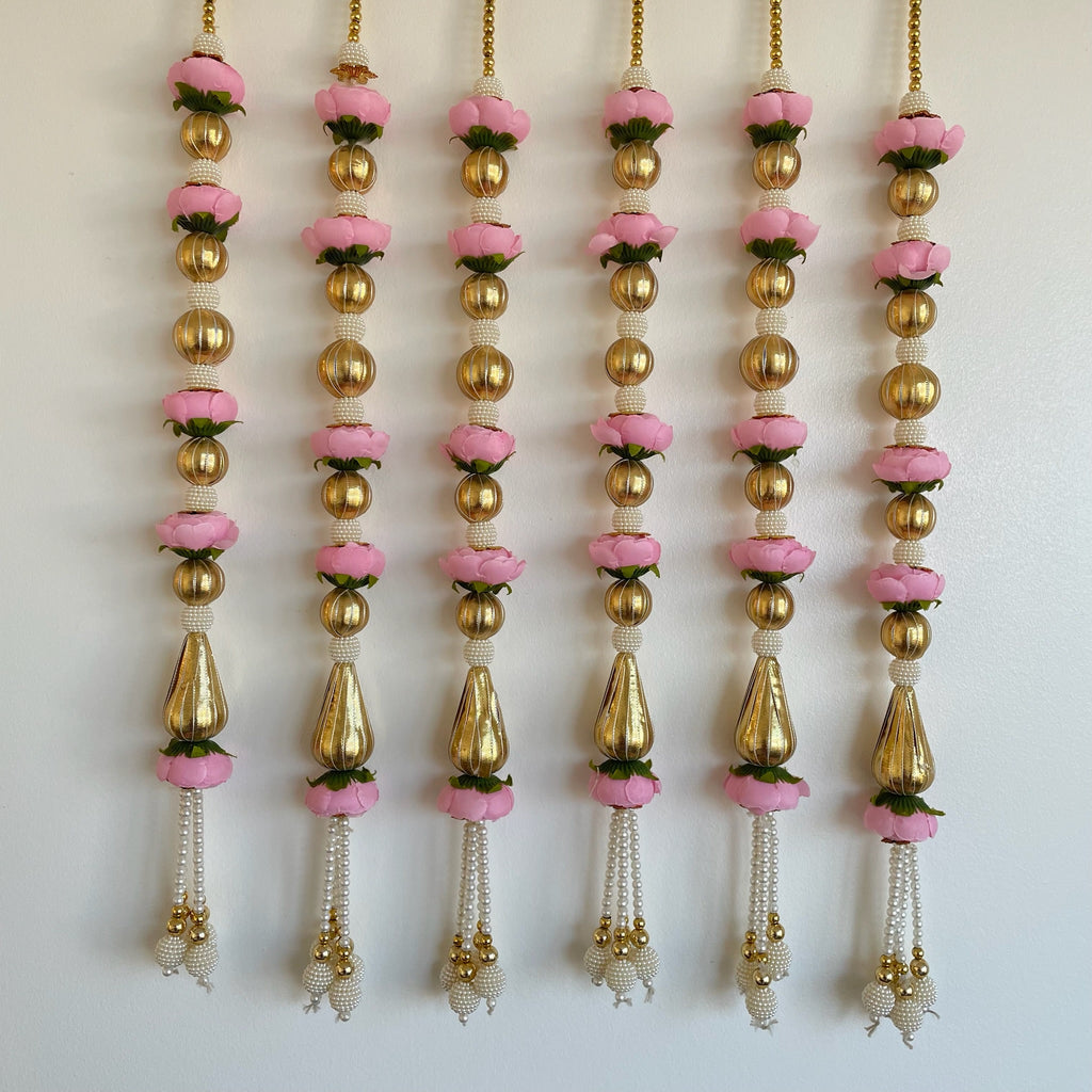 2ft 5 peony matt gota bead string