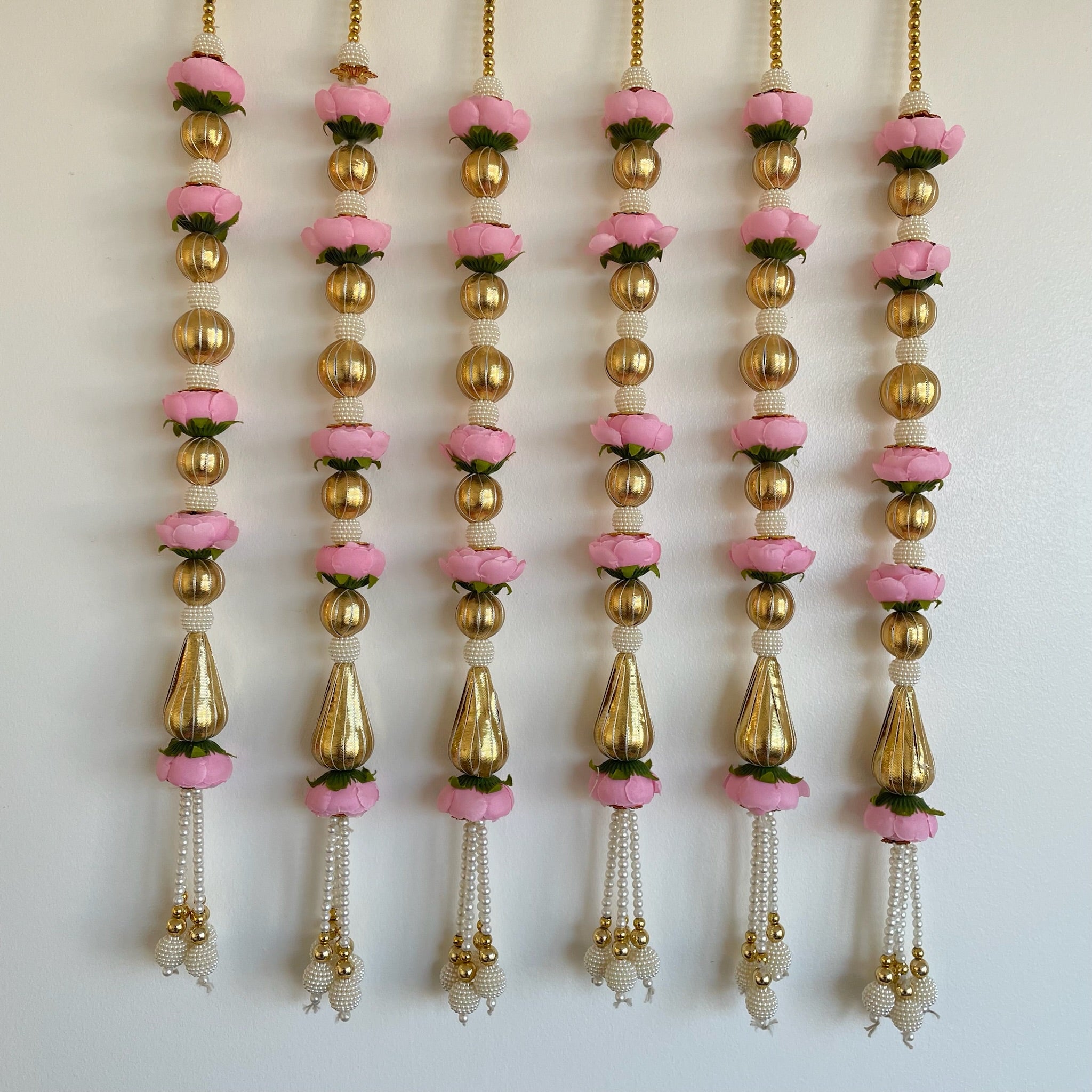 2ft 5 peony matt gota bead string