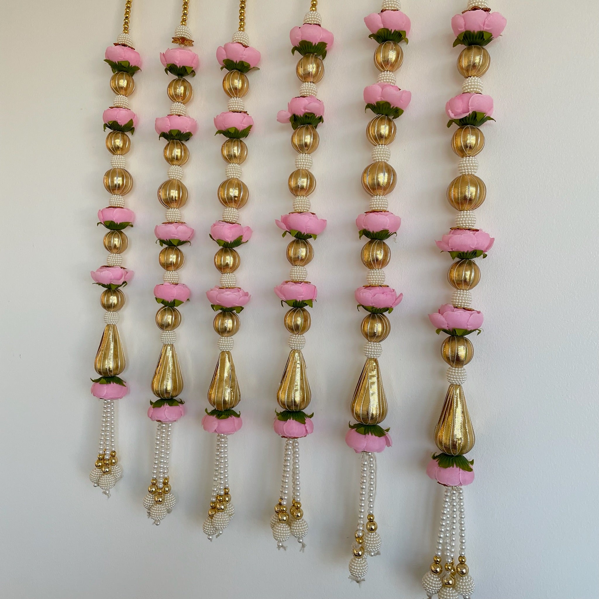 2ft 5 peony matt gota bead string