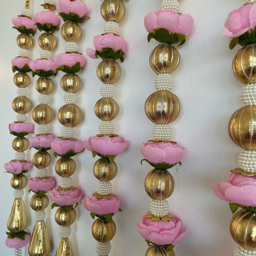2ft 5 peony matt gota bead string