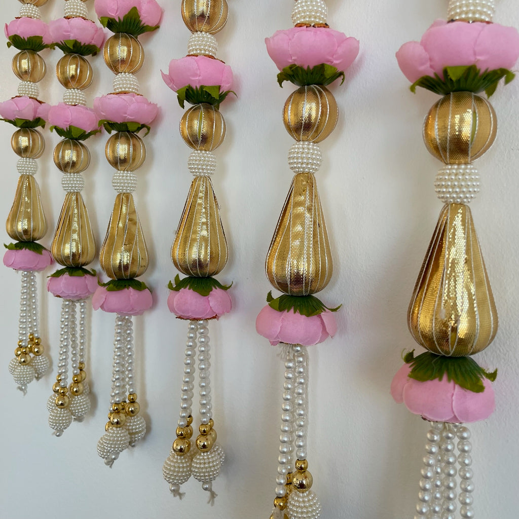 2ft 5 peony matt gota bead string