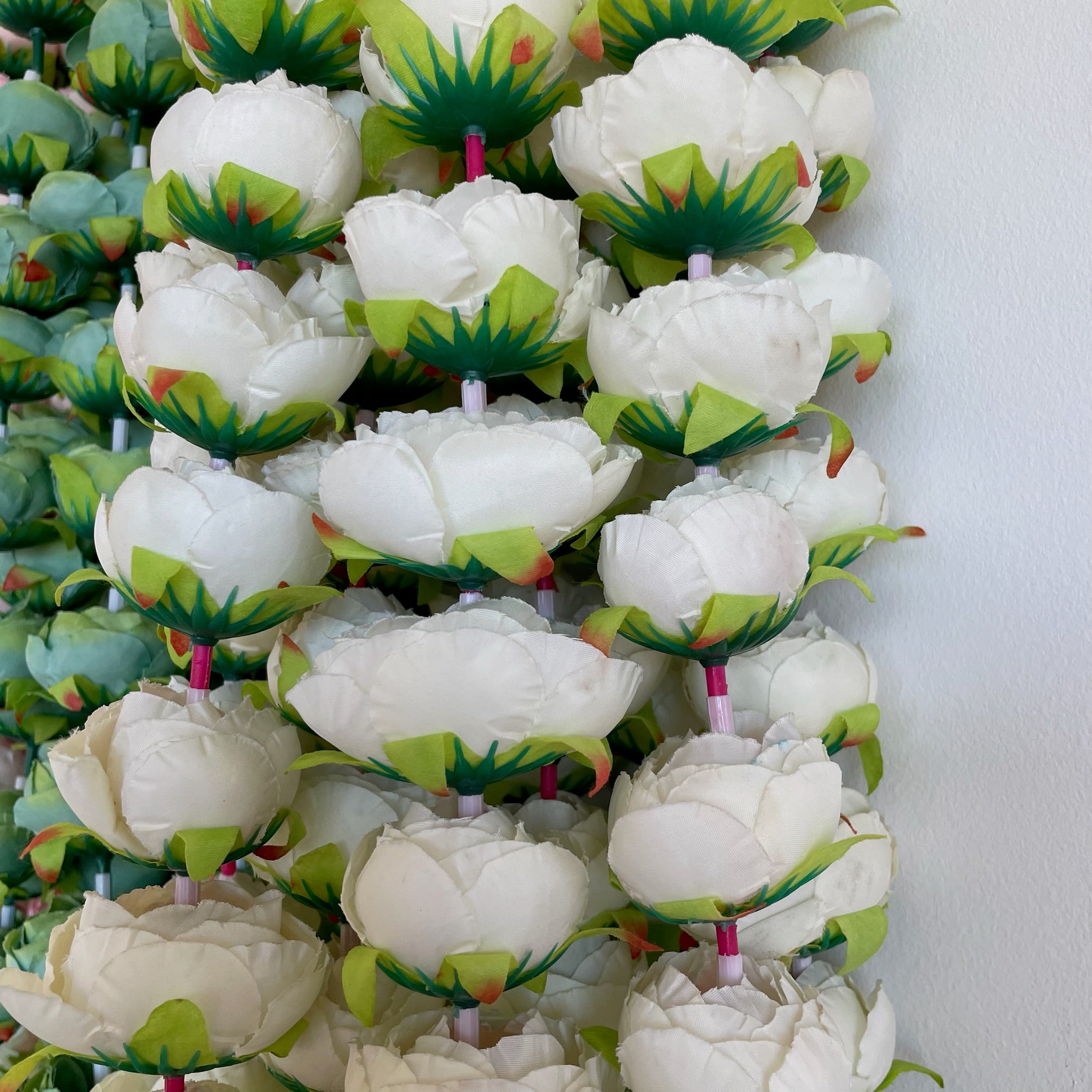 3ft Half-Half Peony+white flower hanging