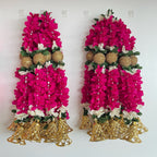 1.5 ft Golden Glitter Ball floral hanging