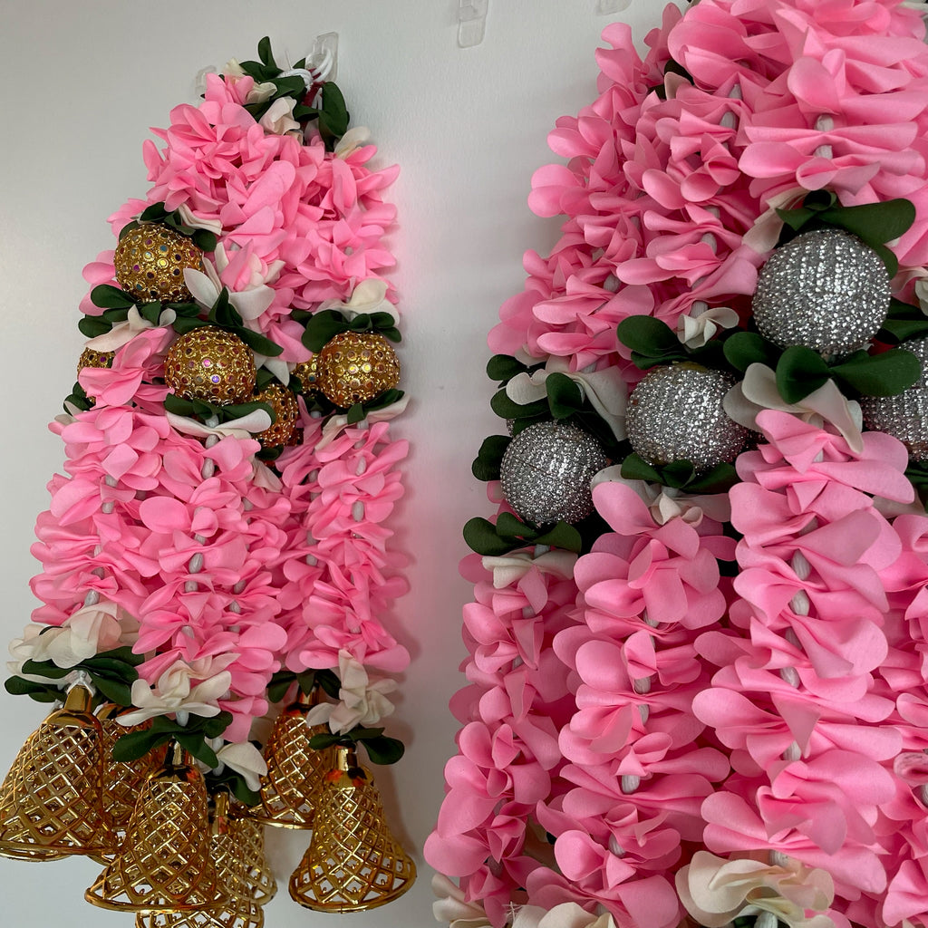 1.5 ft Golden Glitter Ball floral hanging