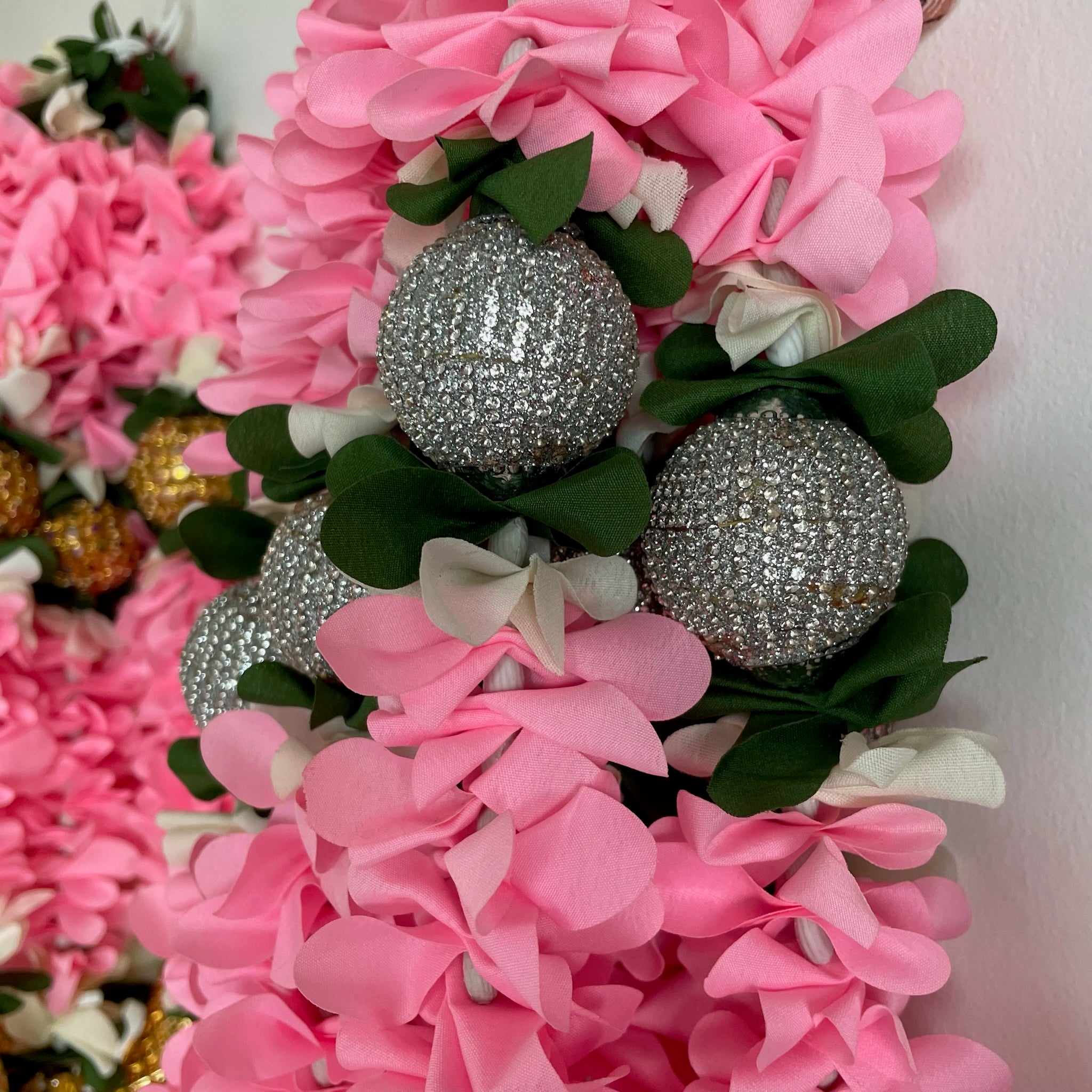 1.5 ft Glitter Ball floral hanging