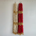 3.5ft Ball string garland with Bells - White