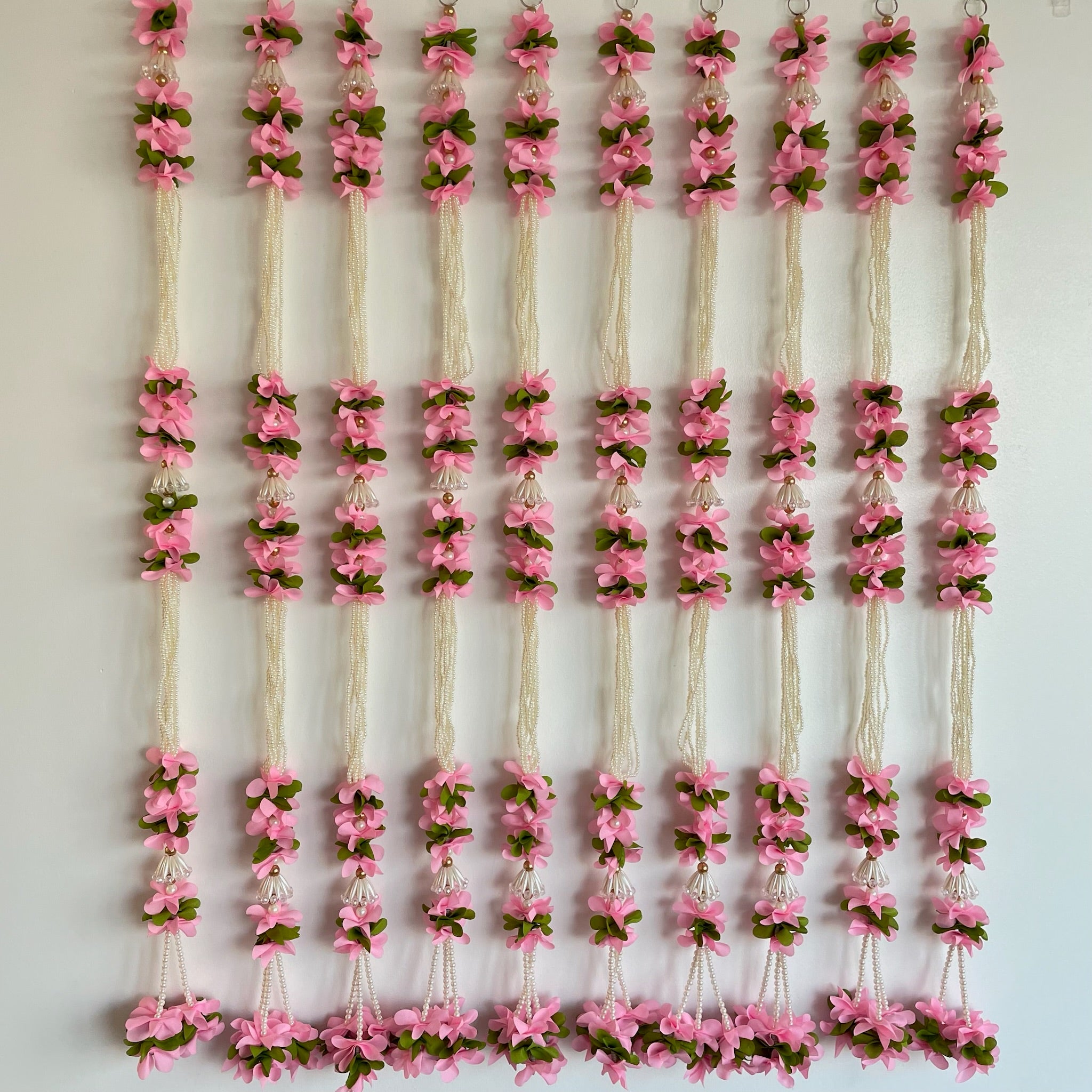 5ft pink flower with pearls crystal premium