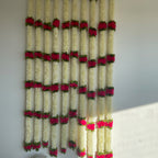 5ft white with color cloth flower long hanging