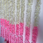 5ft white cloth flower with bottom color flowers