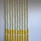 5ft white cloth flower with bottom color flowers