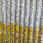 5ft white cloth flower with bottom color flowers