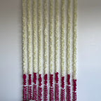 5ft white cloth flower with bottom color flowers