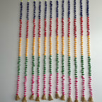 4.5ft multicolor pompom hanging