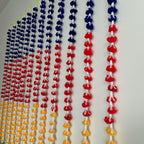 4.5ft multicolor pompom hanging
